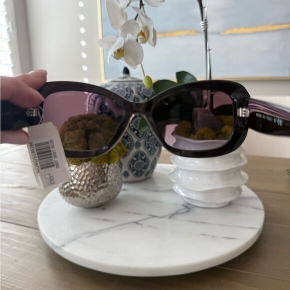 CHANEL 5468-B 1705/S1 Burgundy Gradient Sunglasses - Picture 5 of 7